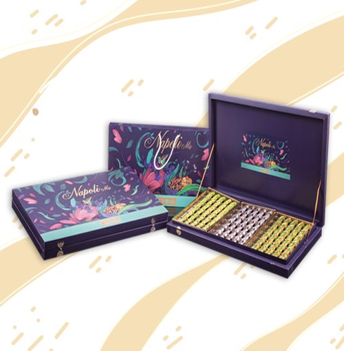 شکلات کادوئی ناپولیتن گلدار